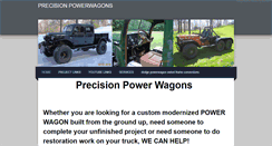 Desktop Screenshot of precisionpowerwagons.com